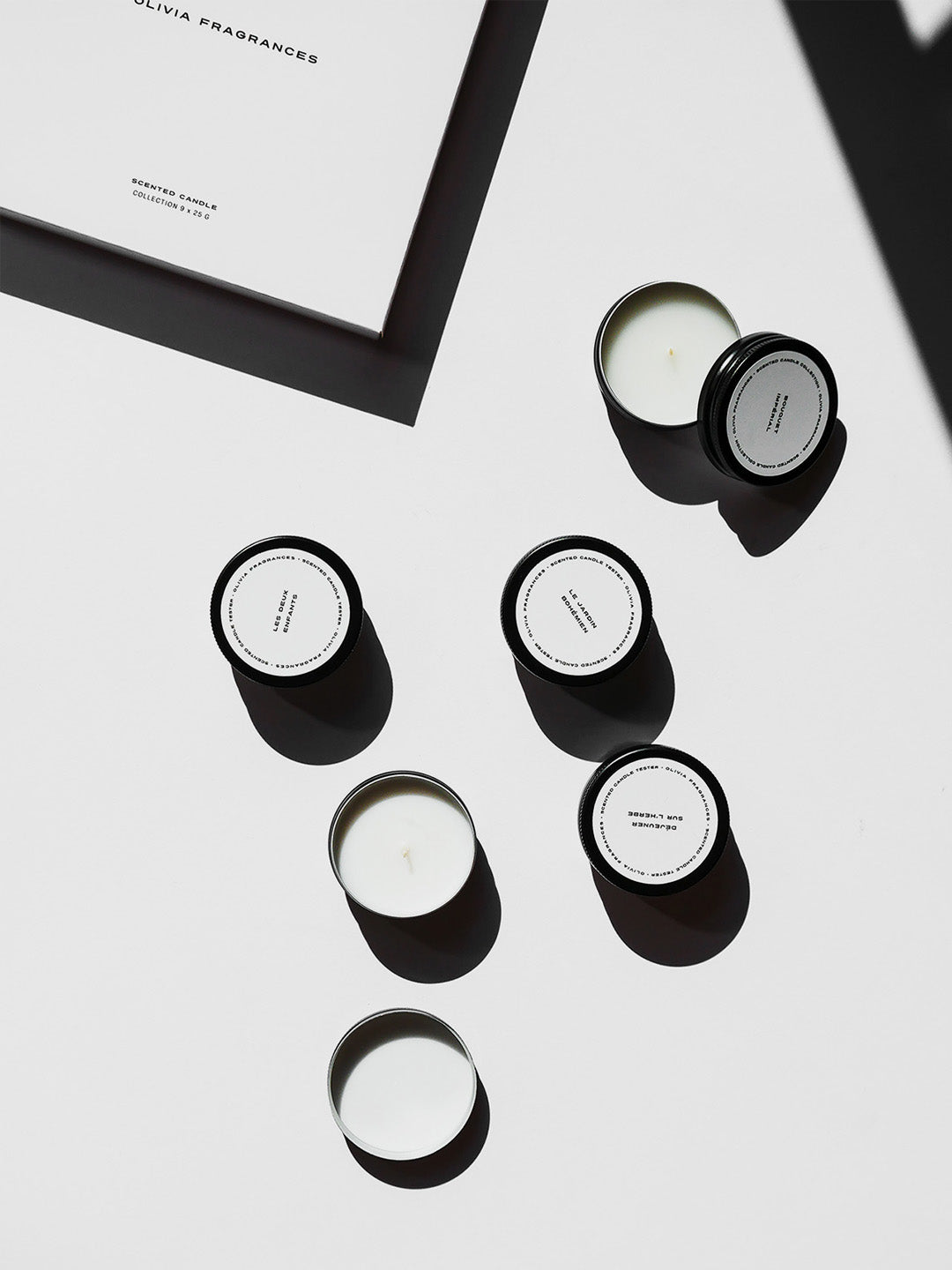 Scented Candle Collection 9X25 g Olivia Fragrances