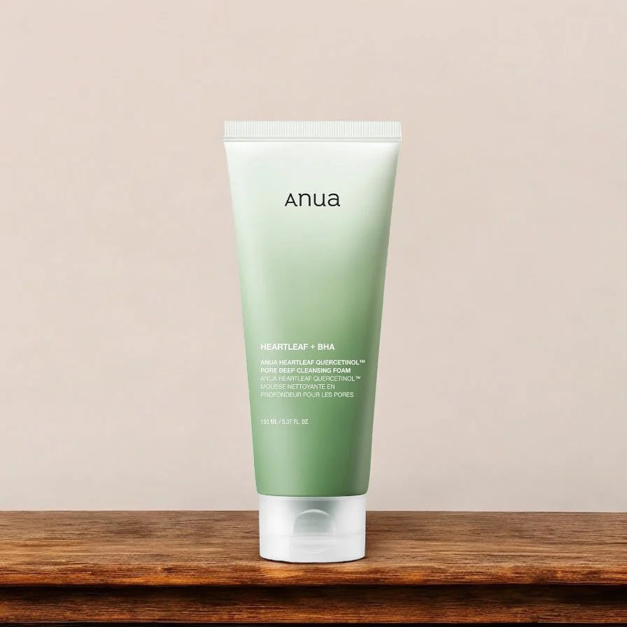 ANUA heartleaf quercetinol deep cleansing foam