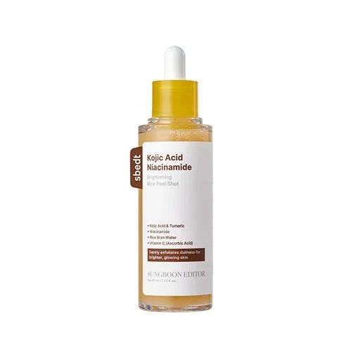 SUNGBOON EDITOR  Kojic Acid Niacinamide Brightening Rice Peel Shot