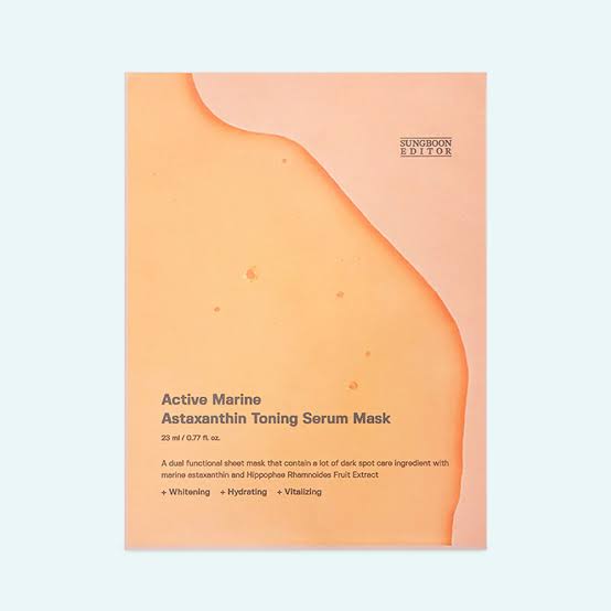 SUNGBOON EDITOR Active Marine Astaxanthin Toning Serum Mask