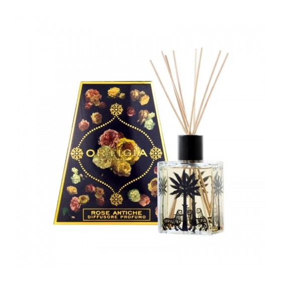Ortigia Rose Antiche Diffusore Aromatico Con Bastoncini 200 Ml