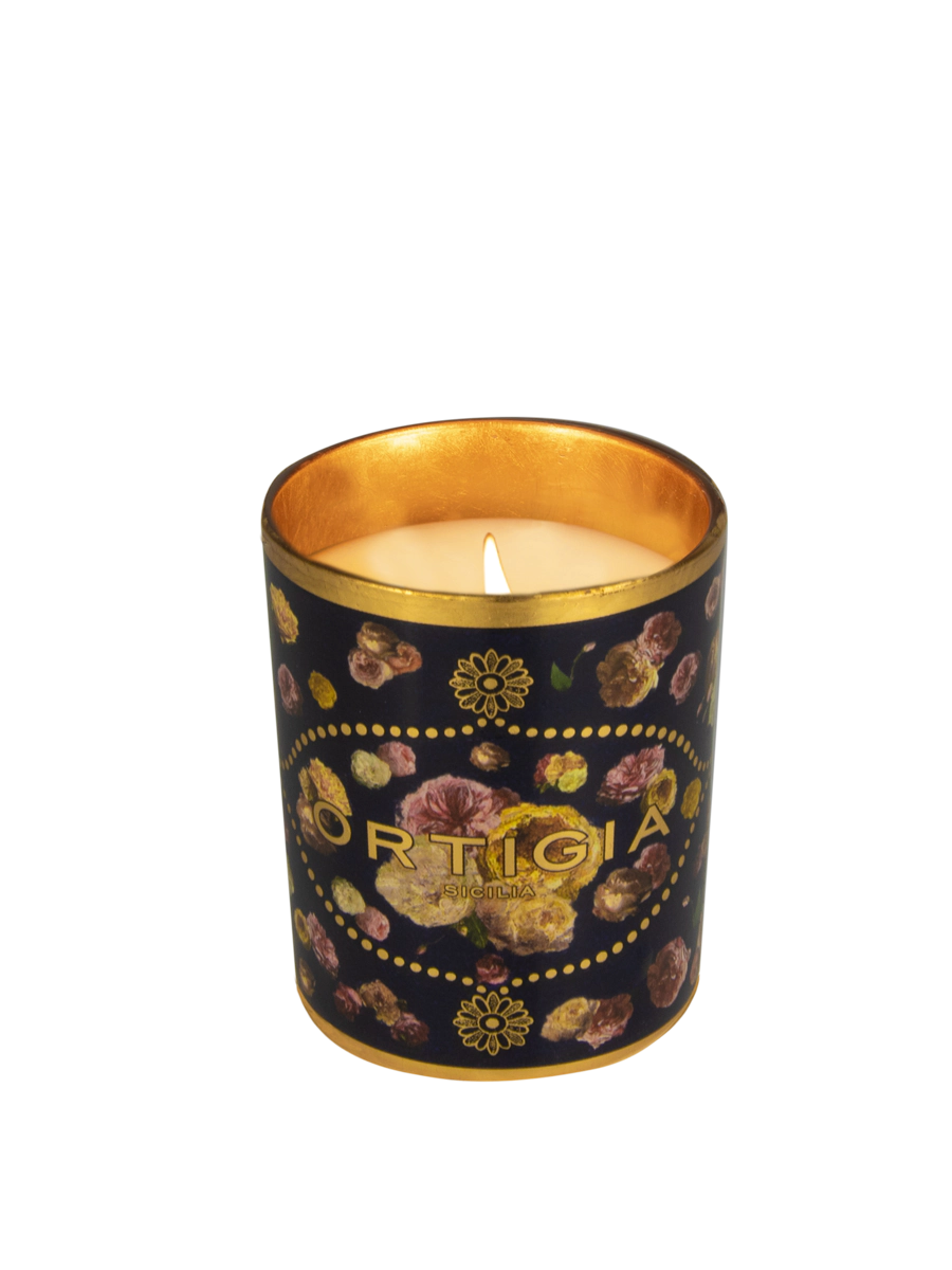 Candela Decorata Rose Antiche